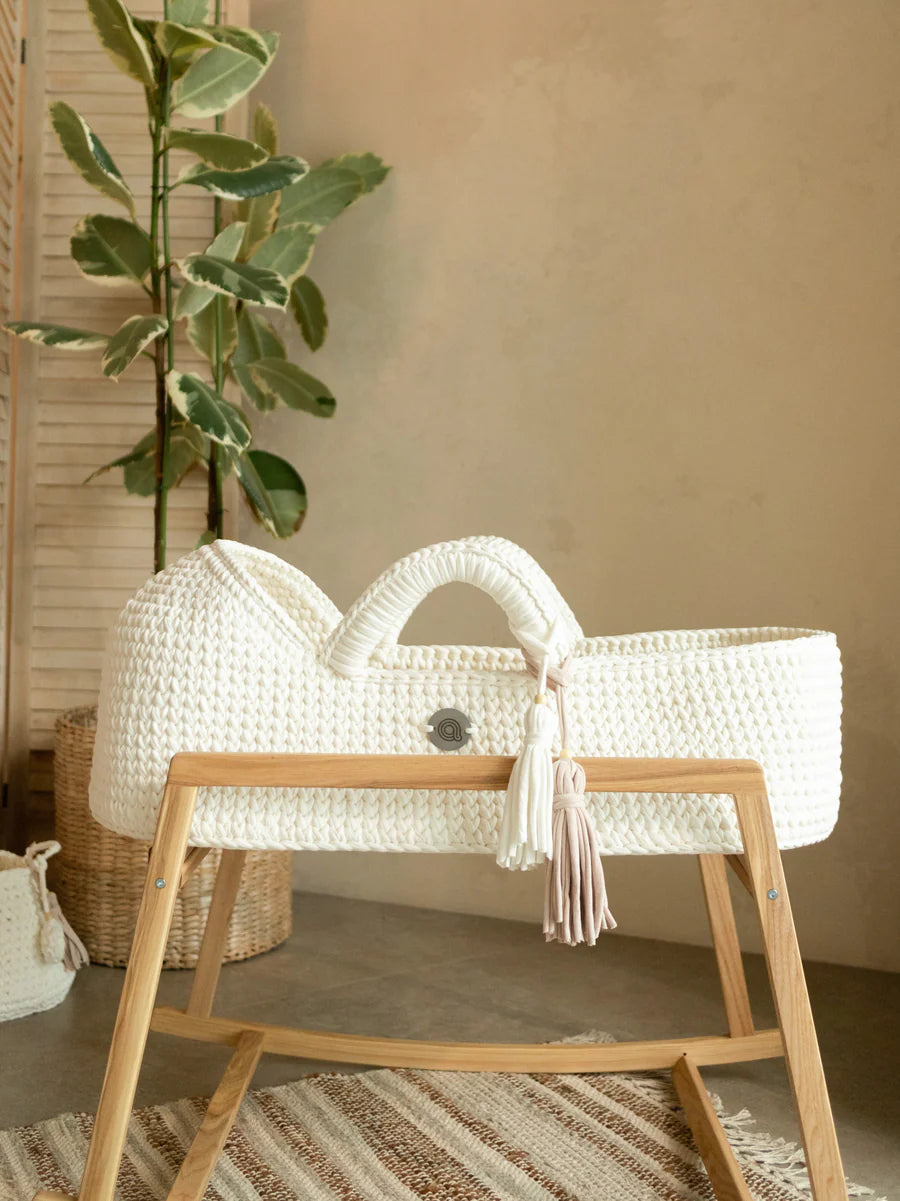 Couffin pour bébé en osier ( Matelas Offert)